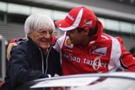 Felipe Massa and F1 supremo Bernie Ecclestone at the Circuit of Spa Francorchamps. Source: Getty