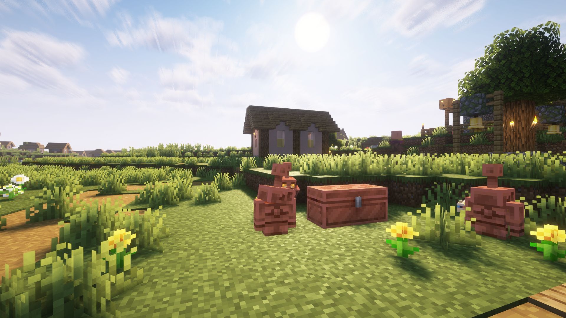 Mojang has released a Minecraft Bedrock hotfix for PlayStation users to address an issue with existing world files after the latest game drop (Image via Sportskeeda Gaming || Mojang Studios)