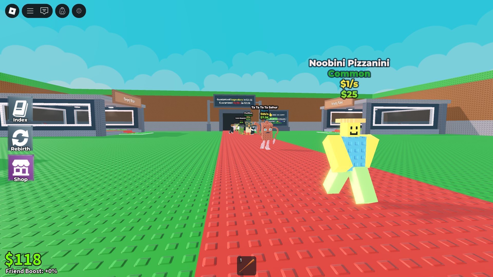 Statické hranie (obrázok cez Roblox)