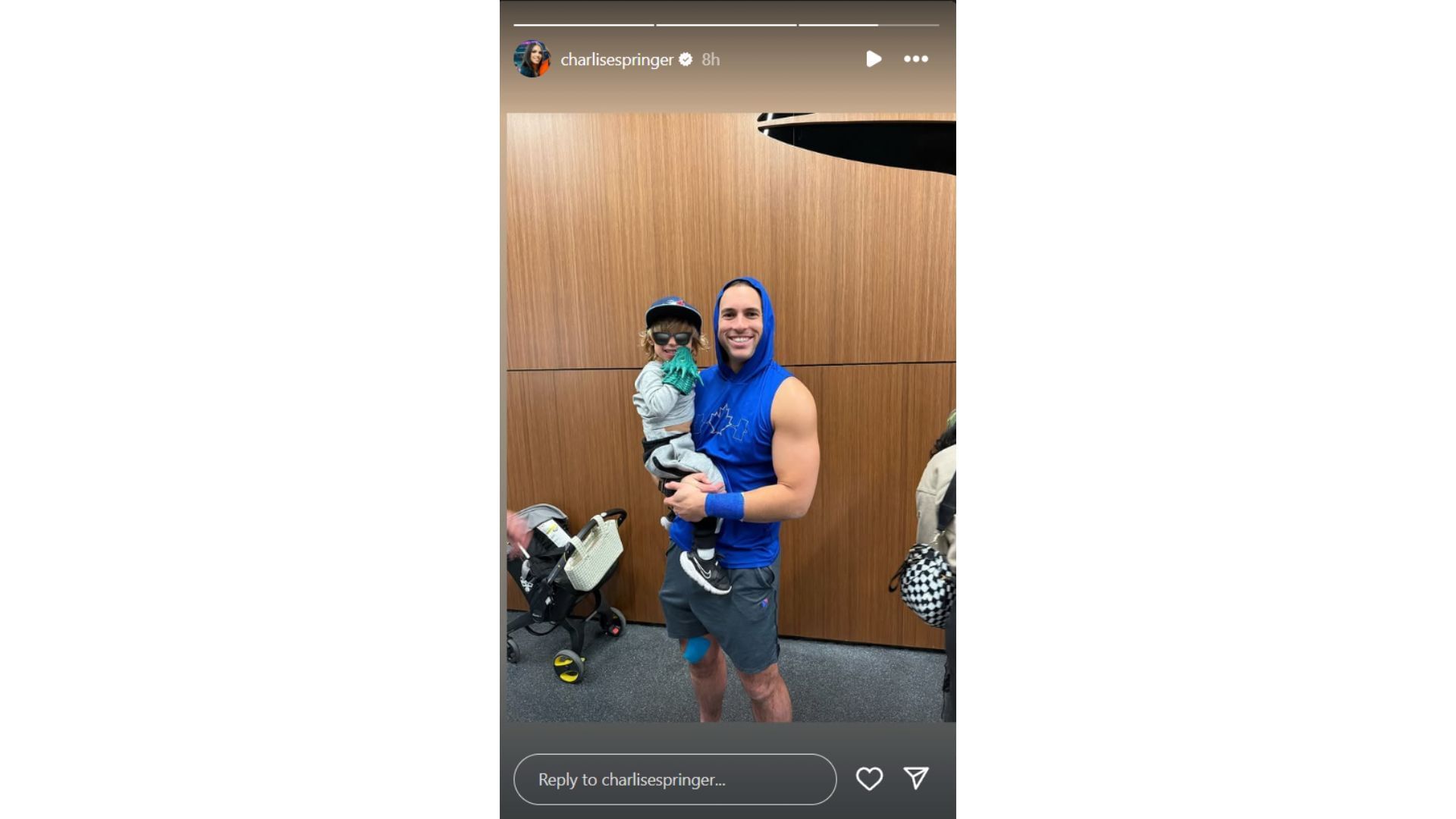 George Springer&#039;s wife Charlise&#039;s Instagram story (Source: Instagram @charlisespringer)