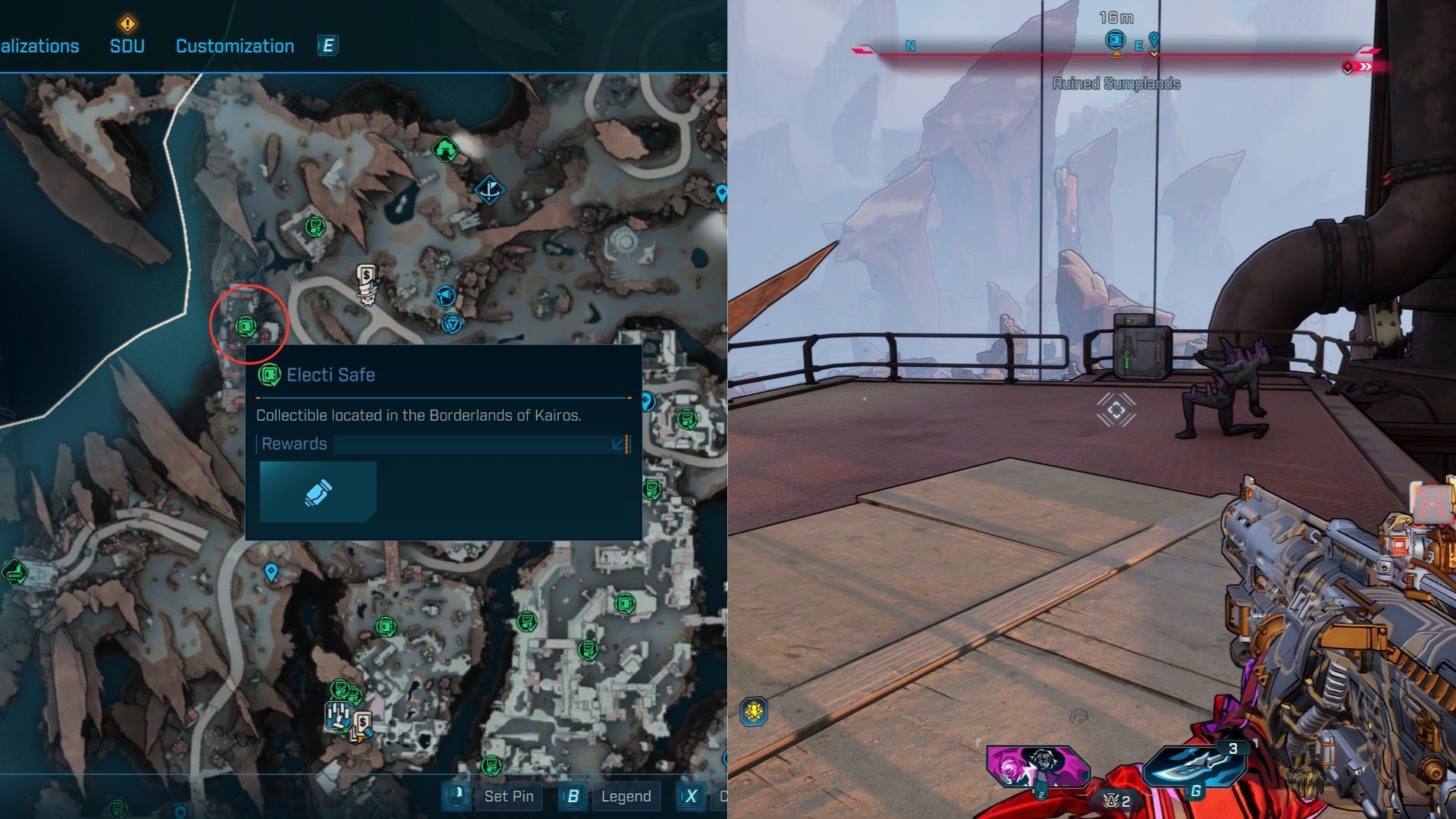 Ruined Sumplands Electi Safe #4 location (Image via 2K)