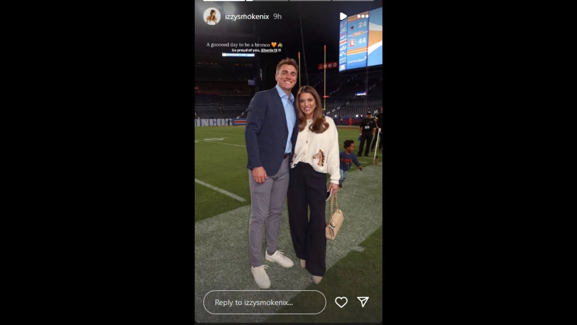 Bo Nix&rsquo;s wife, Izzy, celebrates Broncos&#039; win over Cowboys@izzysmokenix