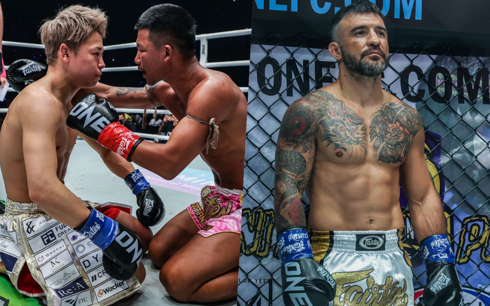 From left to right: Takeru, Rodtang, Denis Puric | Image by ONE Championship