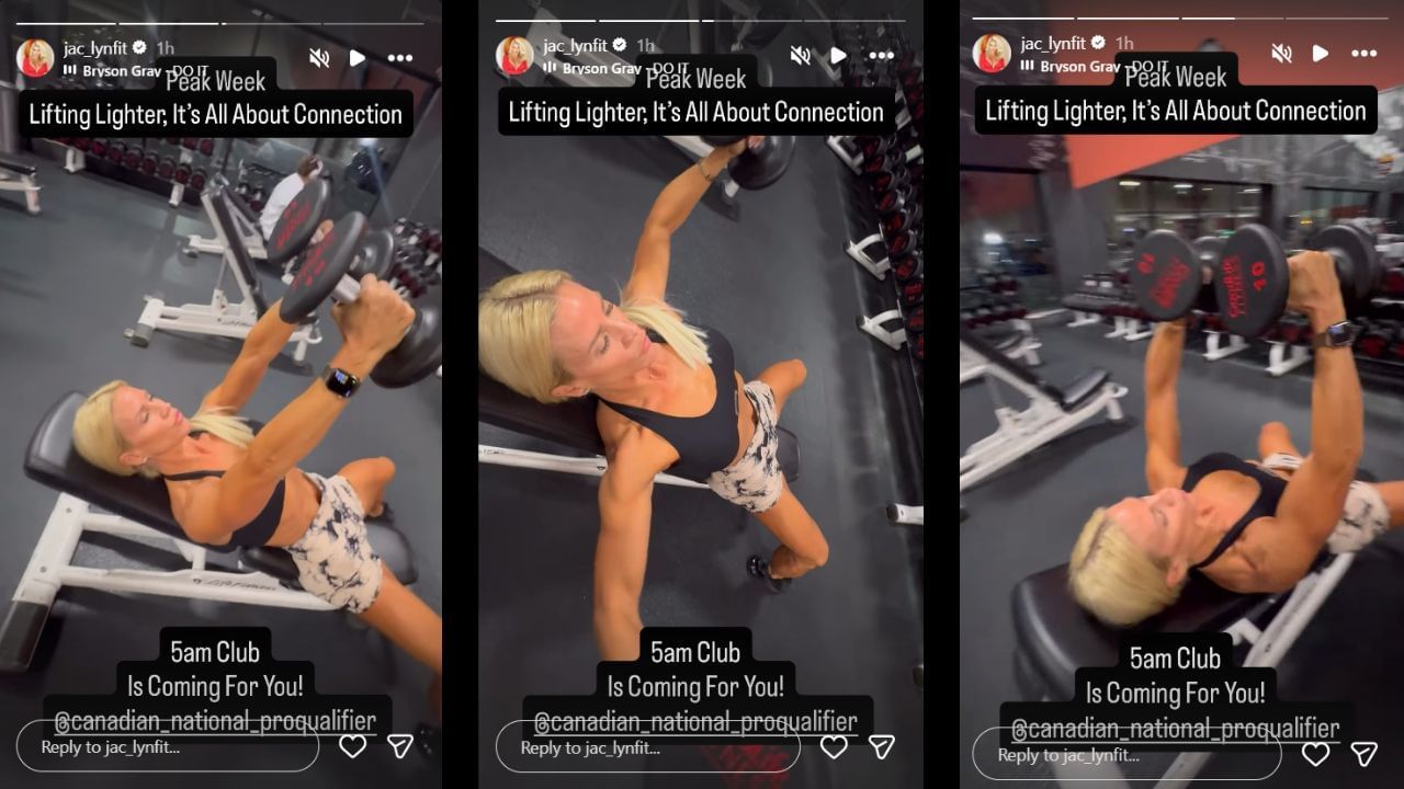 Screenshots of Cordeiro&#039;s Instagram Stories (Images from- Instagram.com/@jac_lynfit IG Stories)