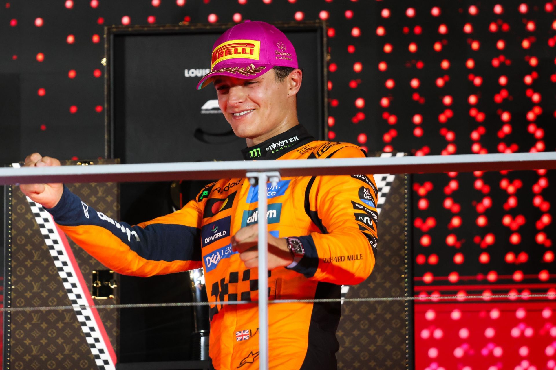 Lando Norris after the Singapore Grand Prix - Source: Getty