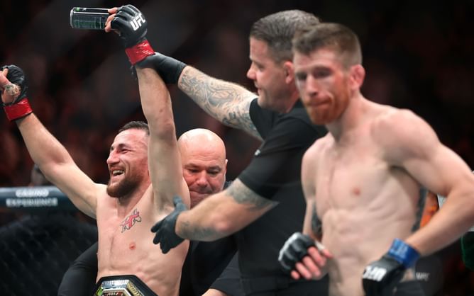 "He's an animal for that" - Cory Sandhagen gets honest about Merab Dvalishvili's quick turnaround against Petr Yan at UFC 323
