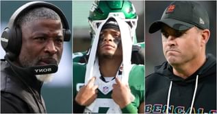 Bengals HC Zac Taylor makes his feelings known after Aaron Glenn refuses to name starter after benching Justin Fields