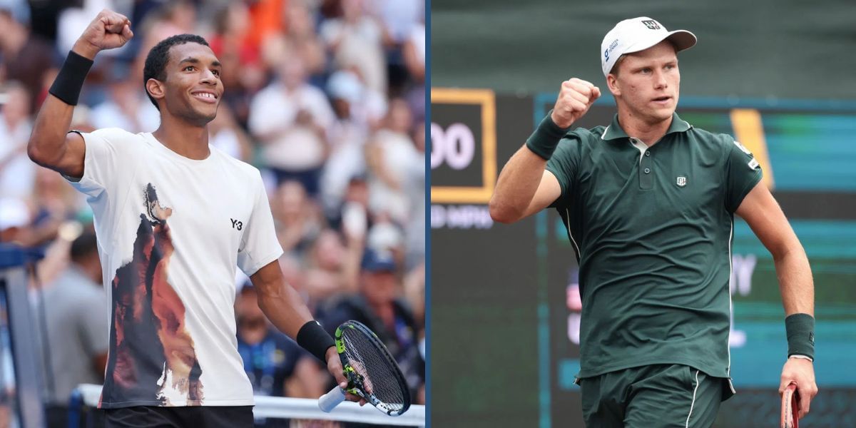 Felix Auger-Aliassime and Jenson Brooksby will be in action on Day 3 of the Swiss Indoors 2025. (Photos: Getty)