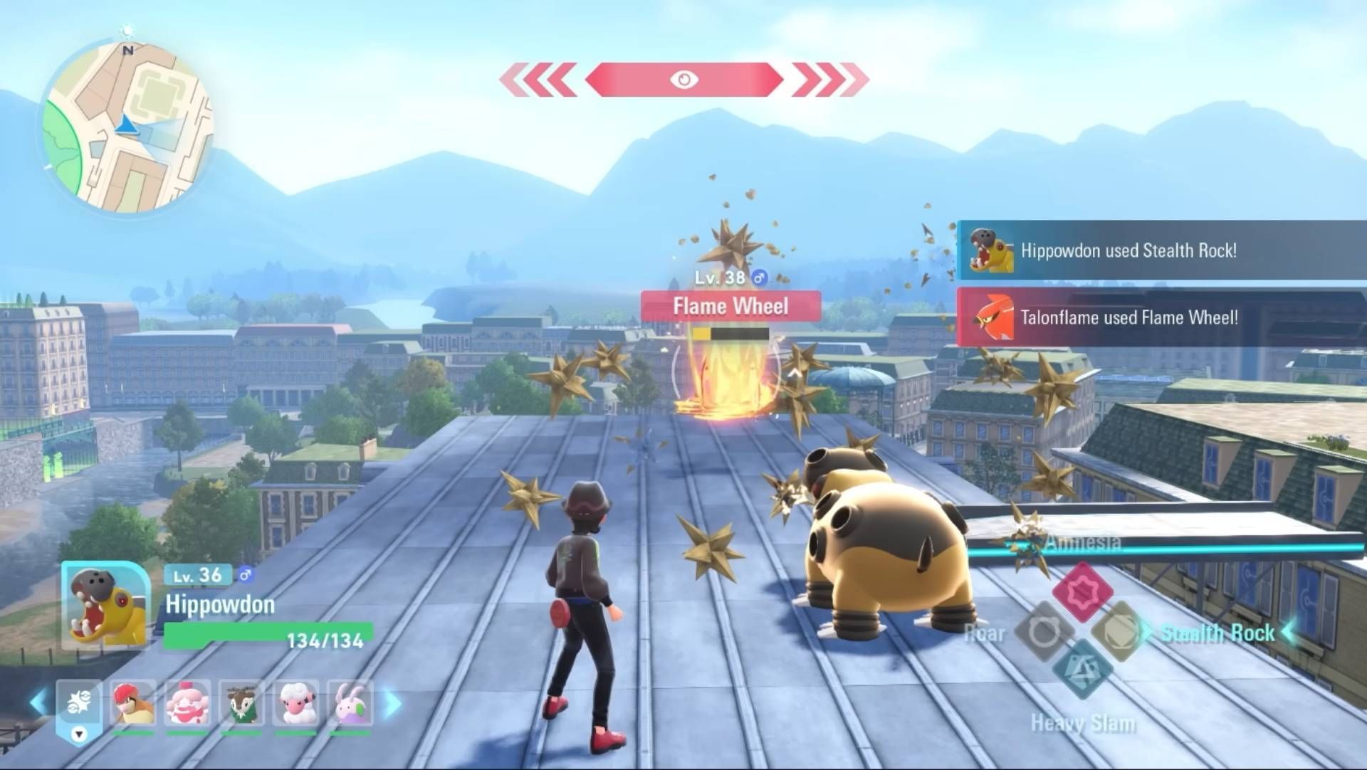 If you&#039;re going to use powerful melee moves, you&#039;ll have to get in close first (Image via The Pokemon Company)