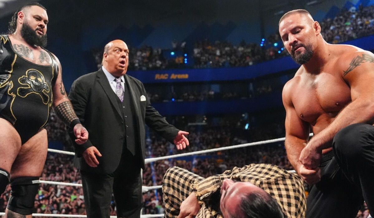Bron Breakker drew first bloow against Seth Rollins. (Image via WWE.com)