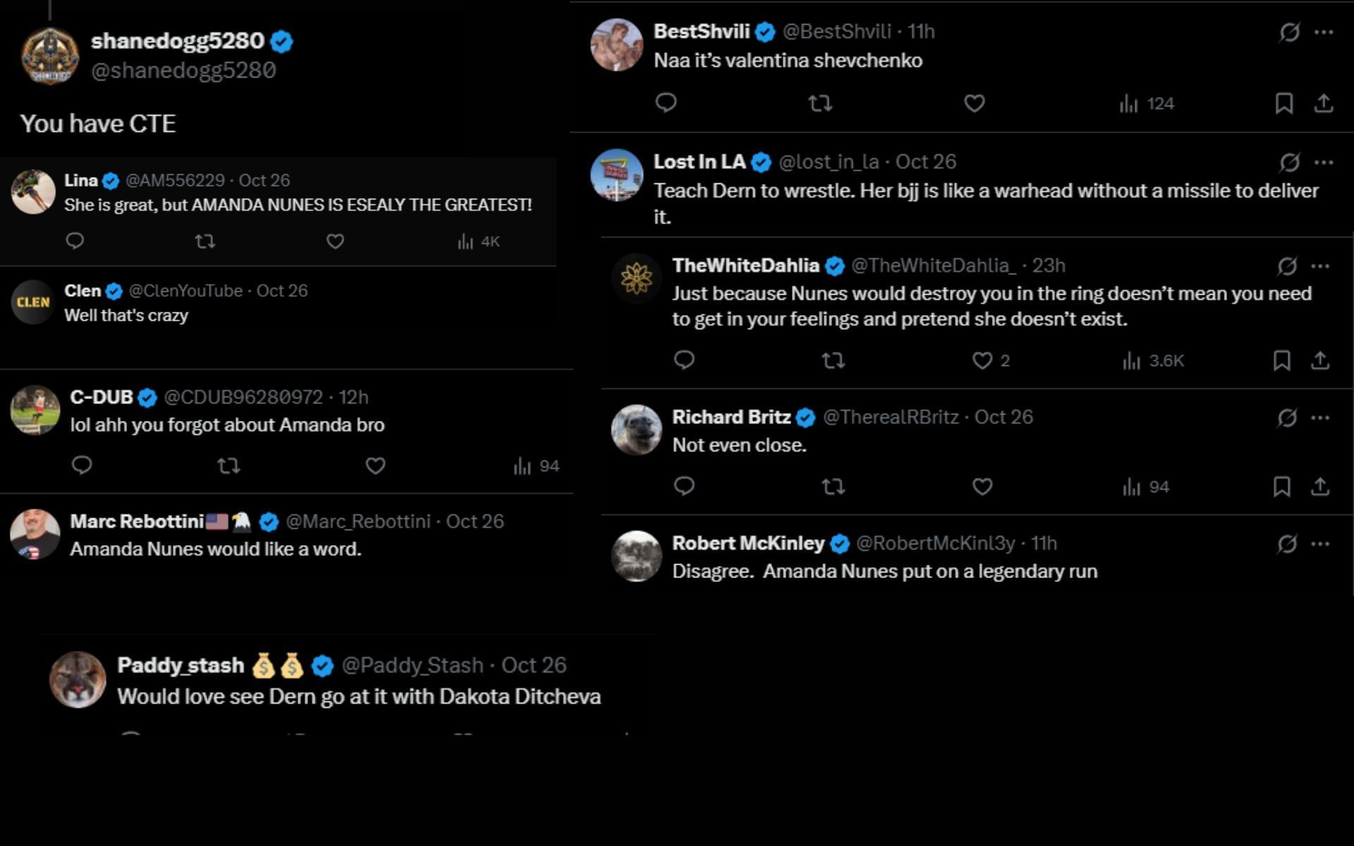 Fans react to Henry Cejudo&#039;s statement about Mackenzie Dern. [Screenshots courtesy: @HenryCejudo on X]