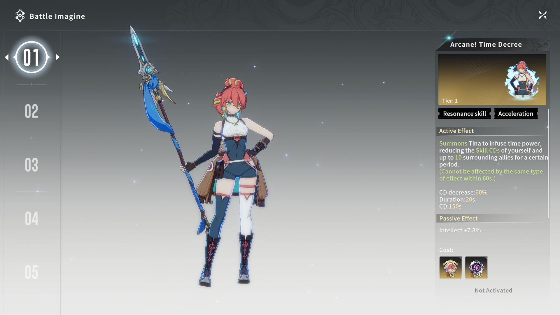 Tina as an Imagine in Blue Protocol Star Resonance (Image via A Plus)