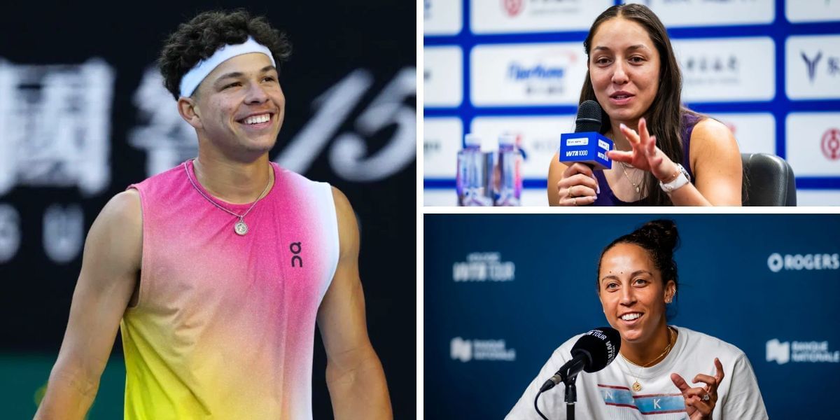 Ben Shelton (left) Jessica Pegula (top right) and Madison Keys (bottom right). Images: Getty