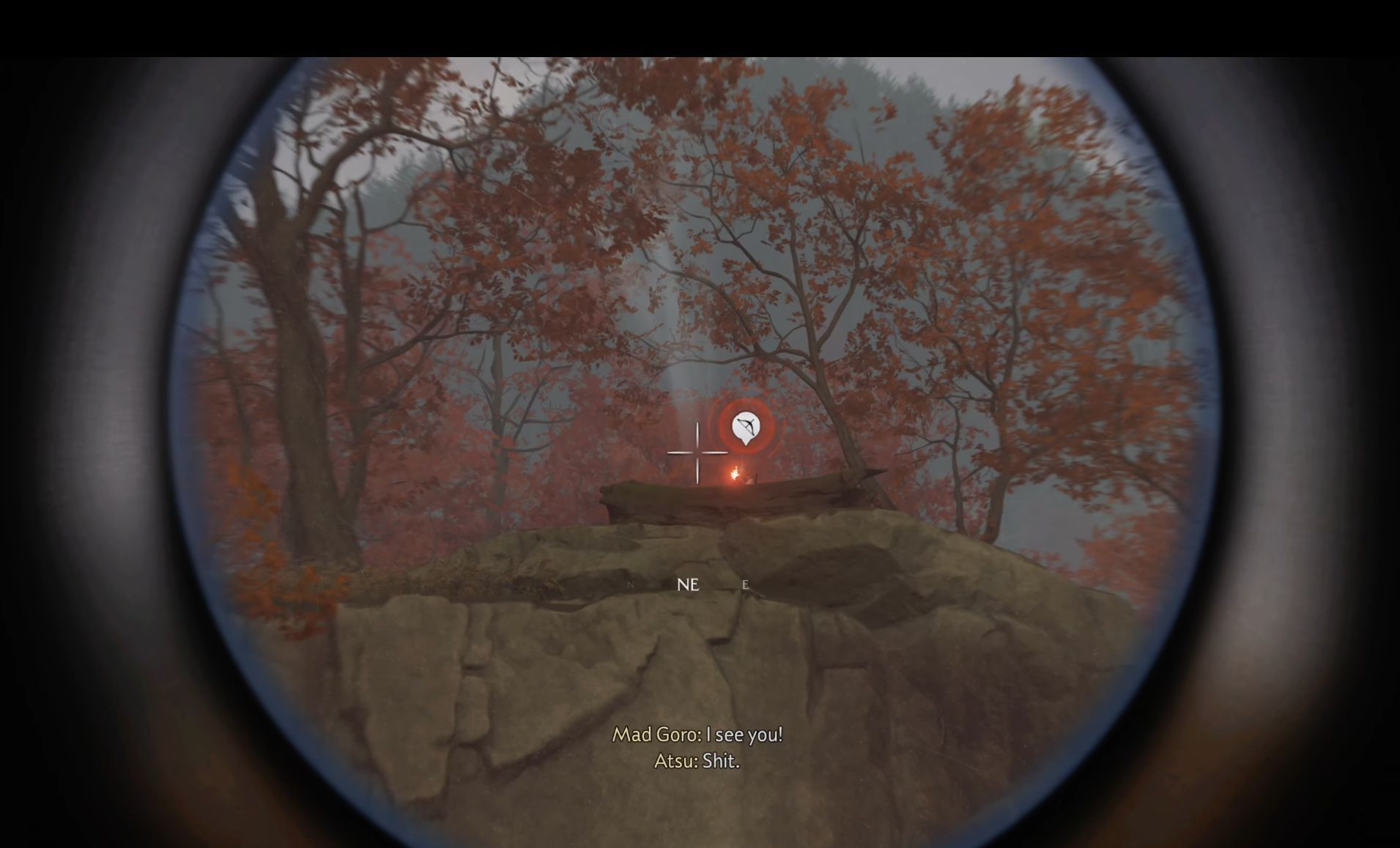 Mad Goro taking aim with his bow. (Image via Sucker Punch || Gamerack on YouTube)