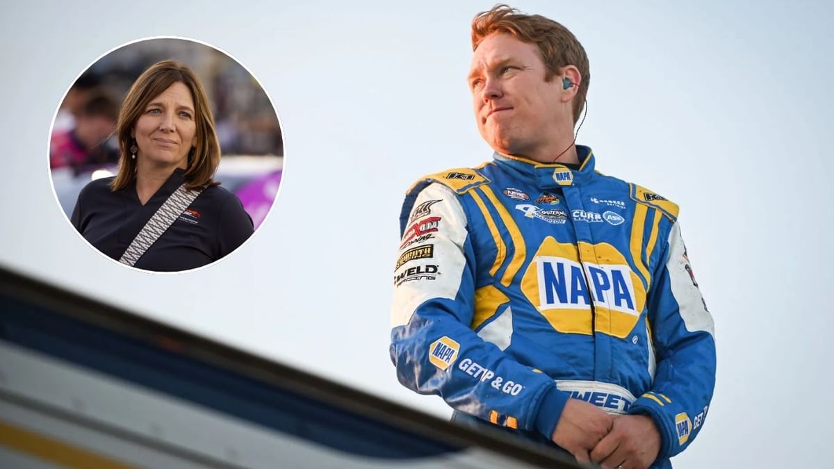 Kelley Earnhardt reacts to High Limit co-owner Brad Sweet’s emotional retirement from full-time racing