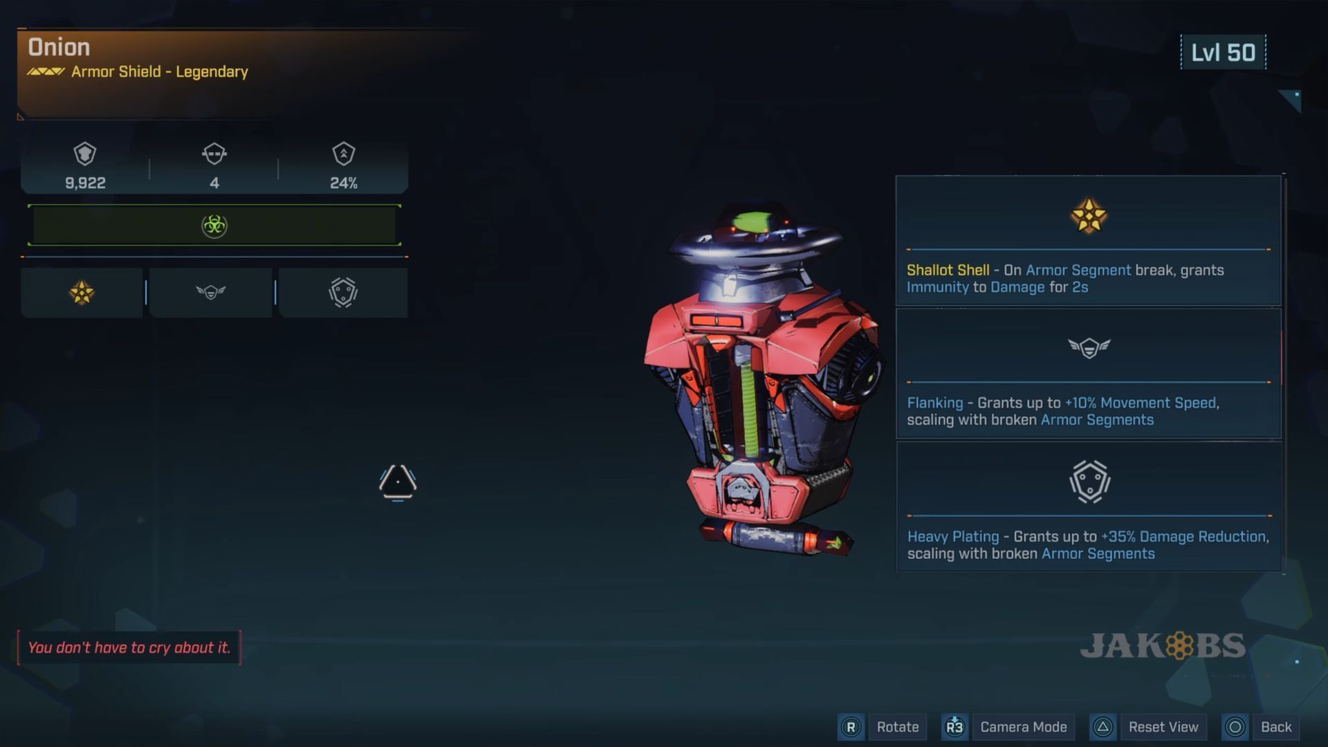 The Onion is a legendary shield that drops from Sledgemaw the aThresher boss