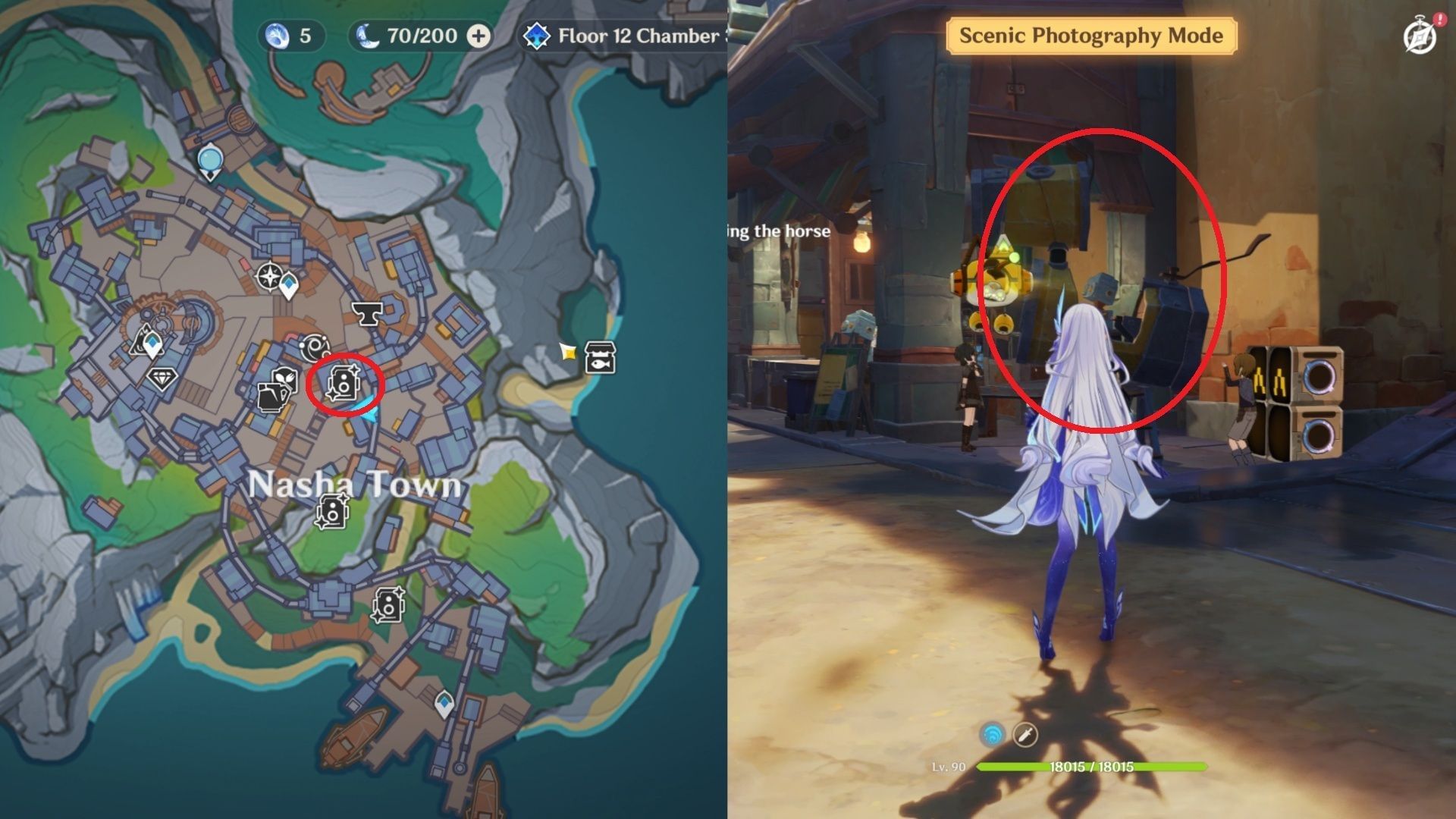 Steelskin Knight photo location (Image via HoYoverse)