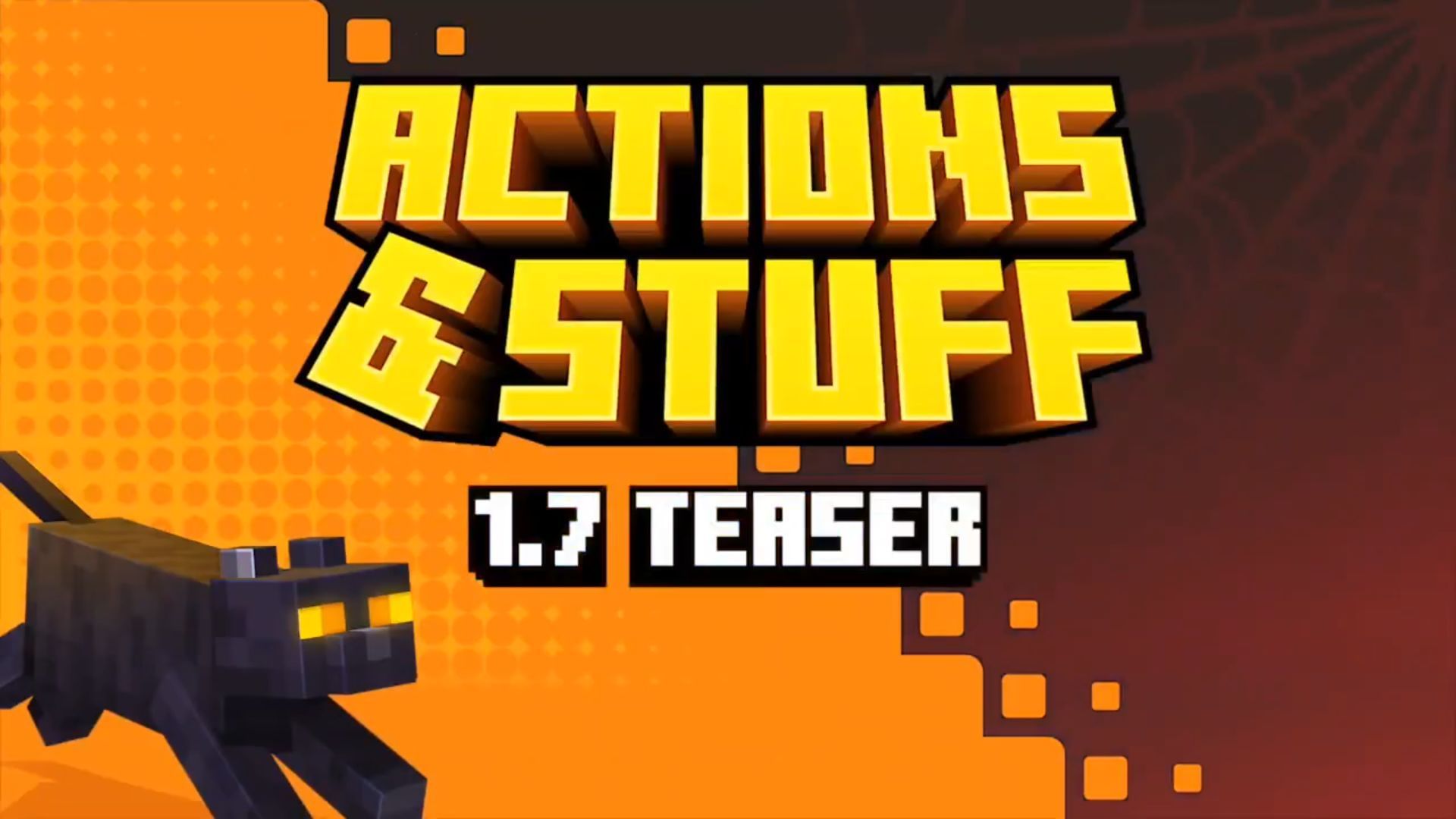 Minecraft Actions &amp; Stuff developers tease 1.7 update with Halloween-related features (Image via X/ActionsNStuff)