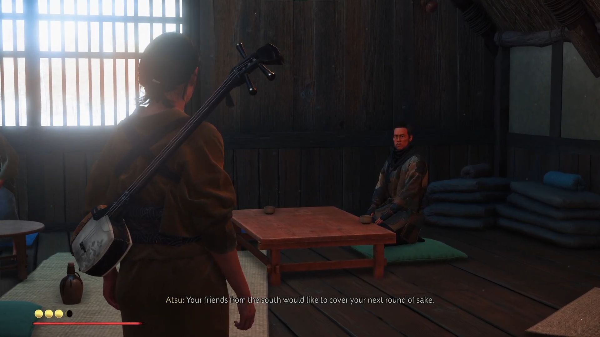 Chosuke in The Way of the Shamisen quest (Image via Sportskeeda Gaming || Sucker Punch)