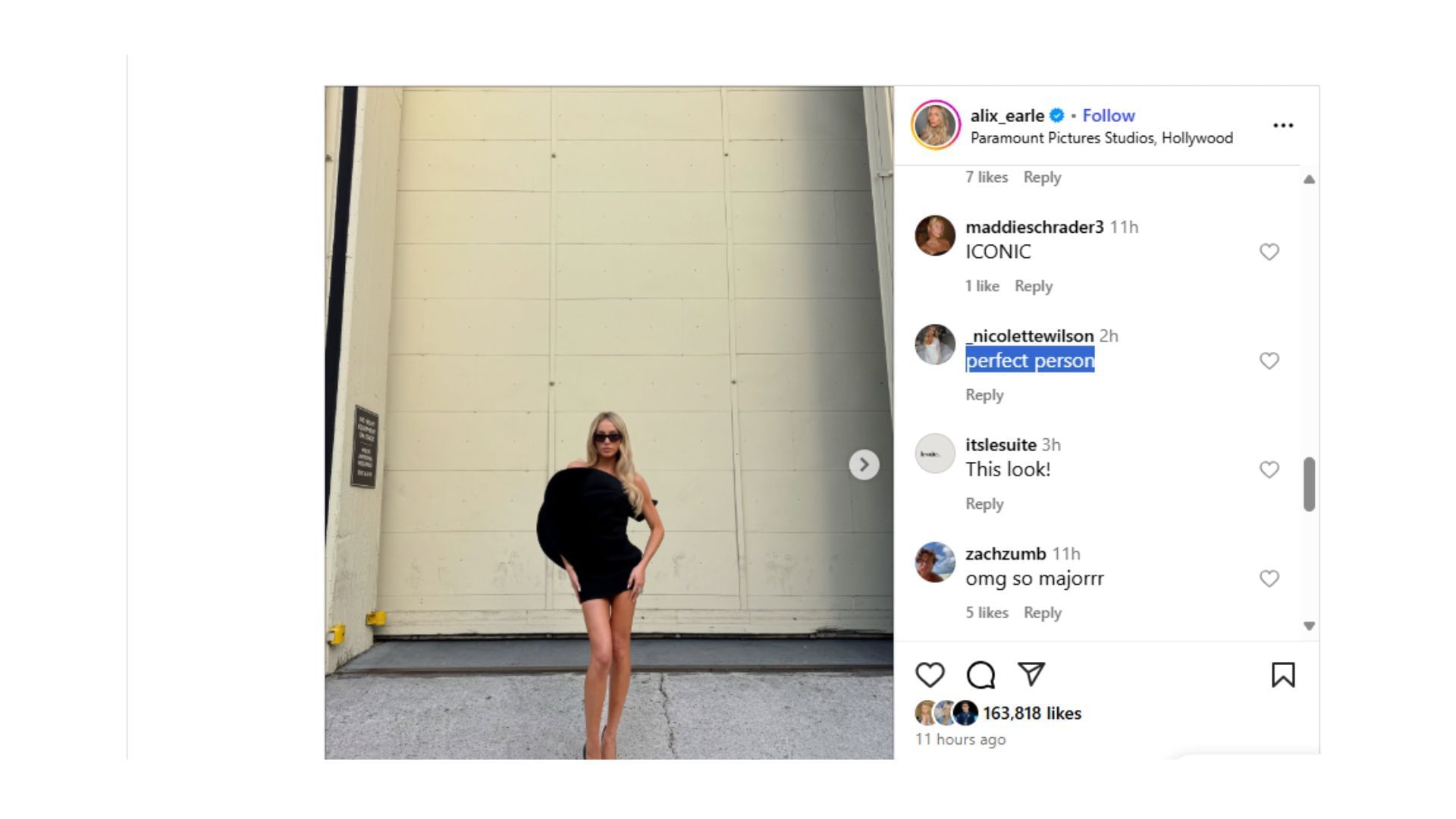 Zach Wilson's Wife Nicolette Swoons In $4,990 Saint Laurent Bustier Mini Dress By Alix Earle For 'Vogue World' Hollywood Appearance 2 Nicolette Wilson commented on Earle's Vogue World 2025 Instagram post. (Comment via Alix Earle's Instagram post)
