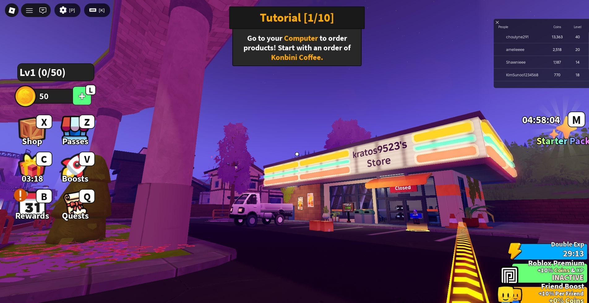 Rewards in-game (Image via Roblox)