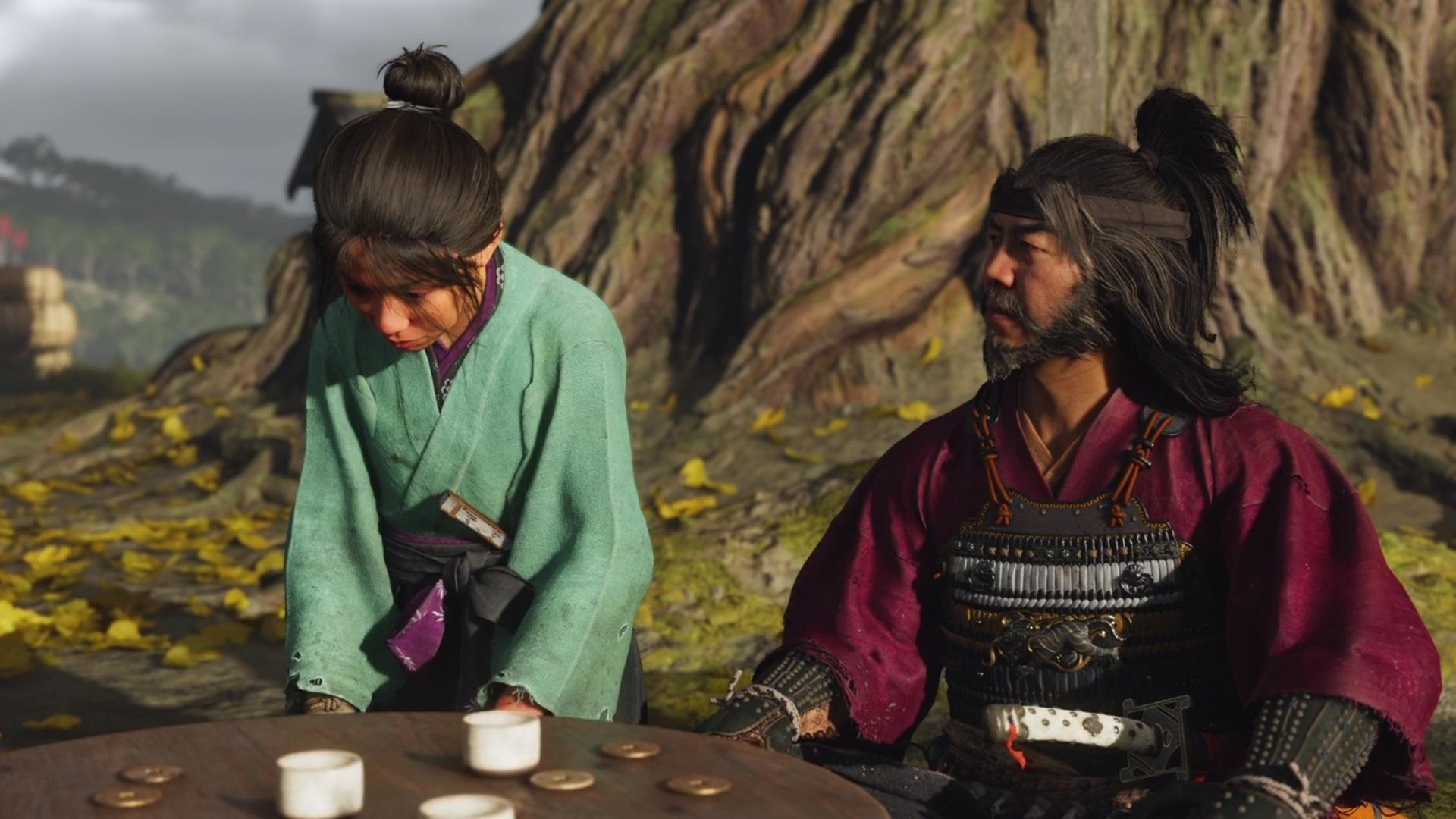 Saito does not actually harm Kiku (Image via Sucker Punch || Sportskeeda)