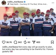 Image via Collin Morikawa’s Instagram Feed _ Source: Instagram/@collin_morikawa