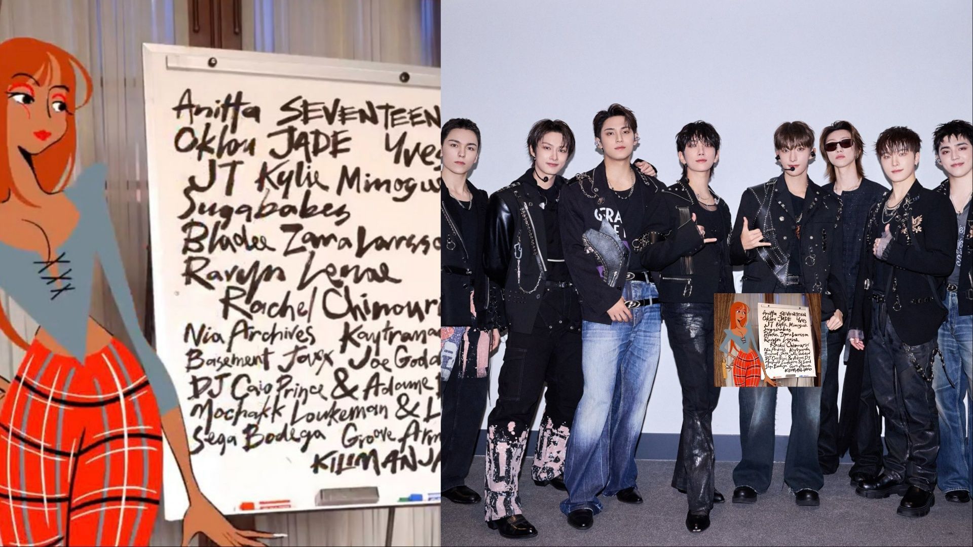  PinkPantheress to collaborate with SEVENTEEN (Image via X/@pledis_17, Instagram/@iriptheslit)