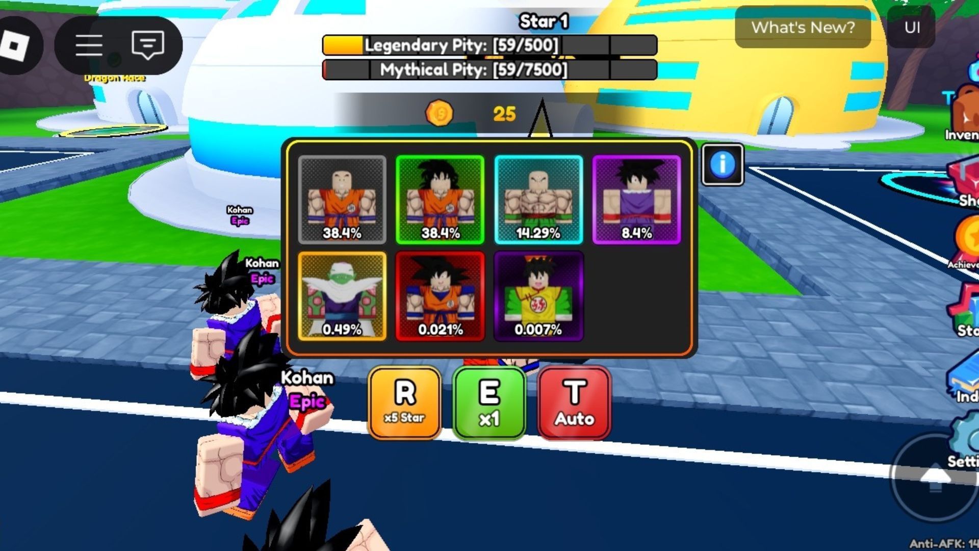 Vyvolávání na banneru rané hry (obrázek přes Roblox)