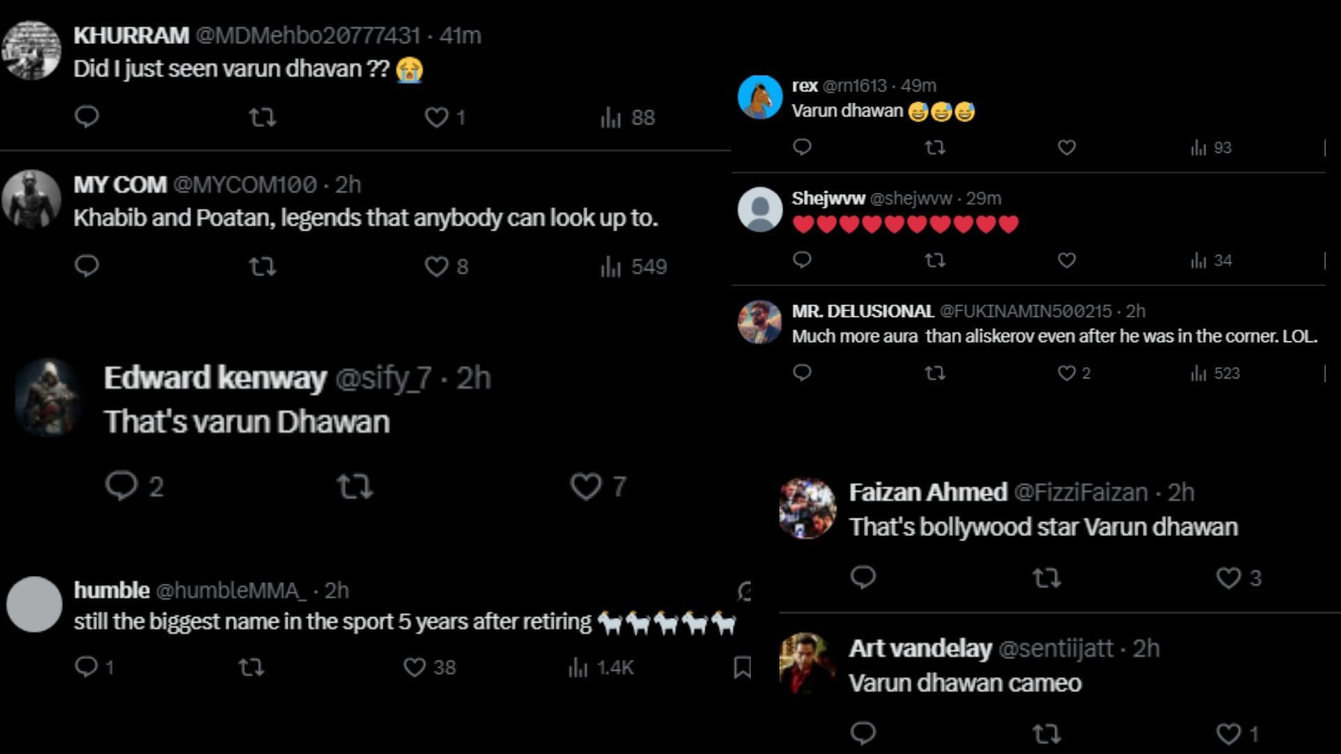Fan comments. [Screenshots courtesy: @acdmma_ on X]
