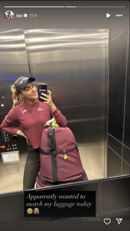 Lexi Thompson shares a hilarious moment while traveling (Image via Instagram @lexi)