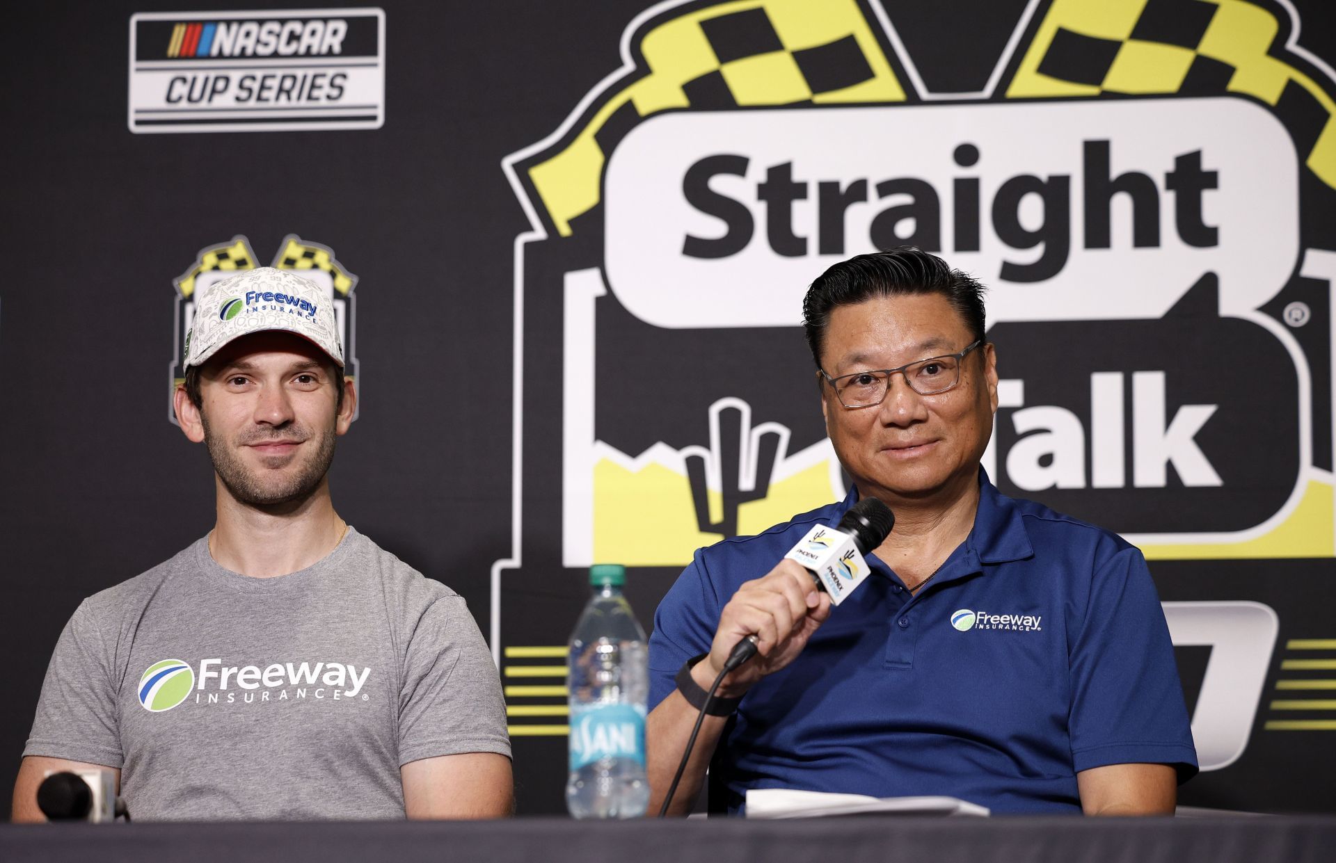 Daniel Suarez and Cesar Soriano at Phoenix Raceway. Source: Getty
