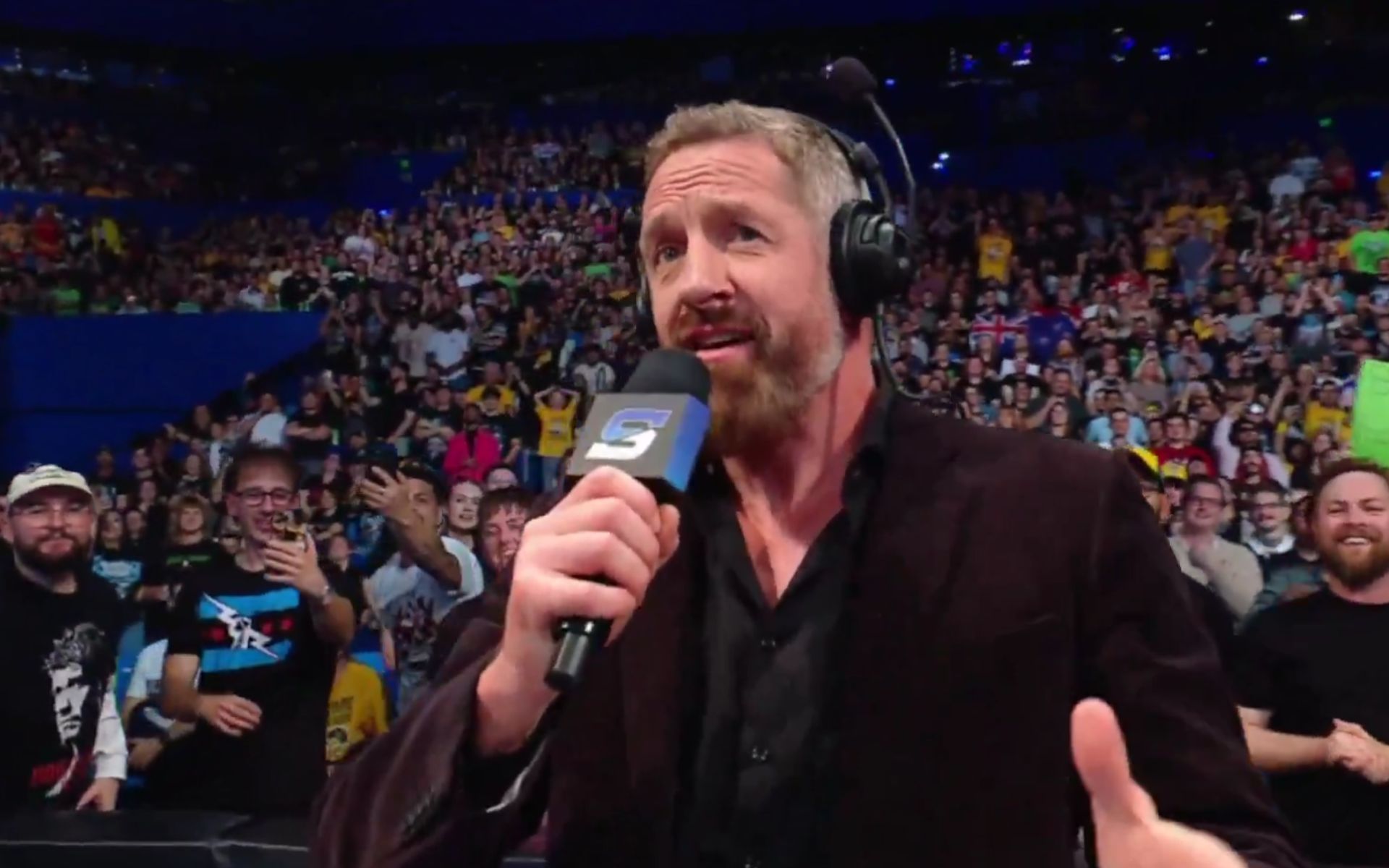 A hilarious moment (Picture Courtesy: WWE on Netflix)
