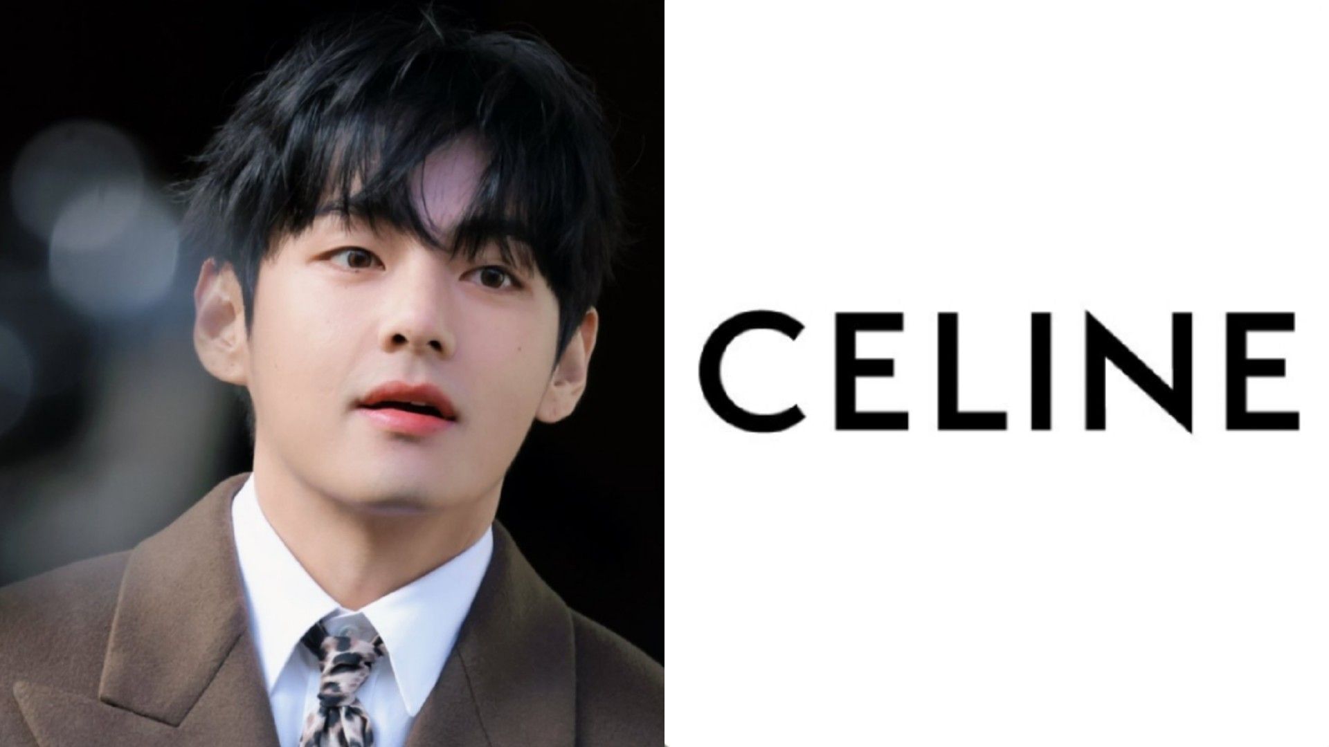 BTS V (Image via Instagram/@hairbymujin and @celine)