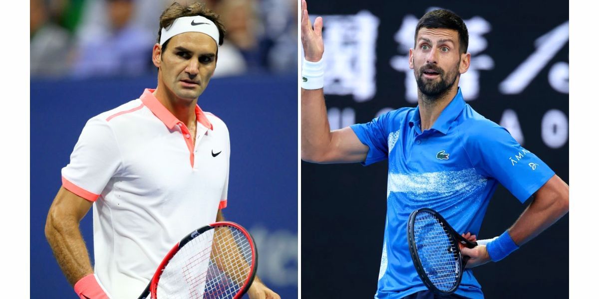 Roger Federer (L) and Novak Djokovic (R) (Image Source: Getty)