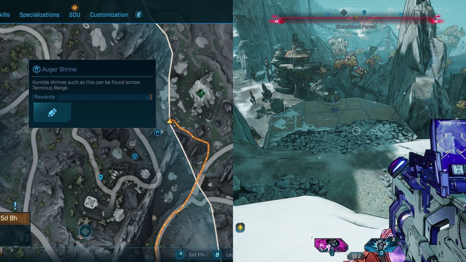 The shrine is on an extended platform (Image via 2K)