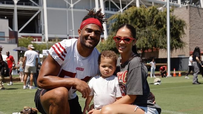 Fred Warner’s wife Sydney's "perfect" IG post turns heartbreaking as 49ers LB gets carted off after serious leg injury vs. Bucs