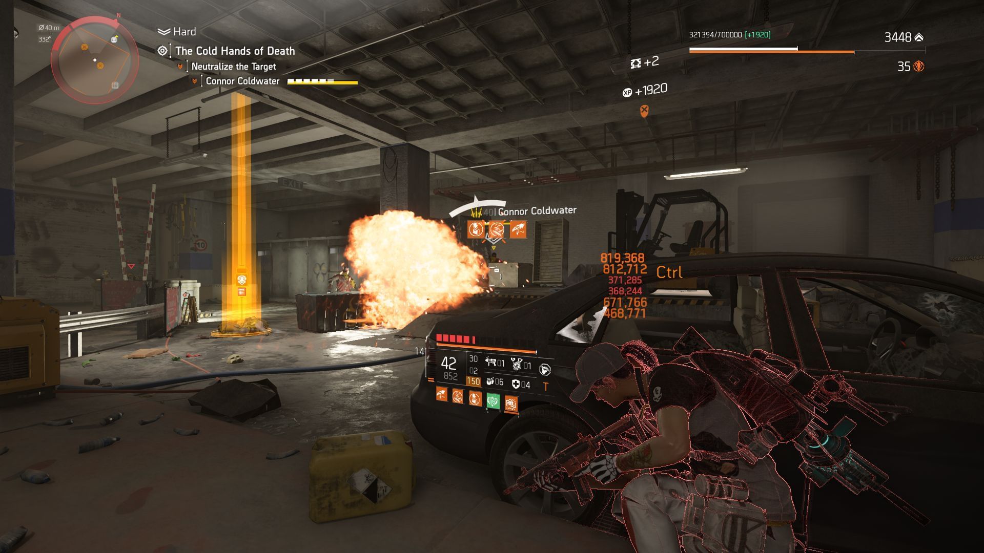 Connor Coldwater in The Division 2 Y7S2 The Pact Week 7 Manhunt (Image via SK Gaming || Ubisoft)