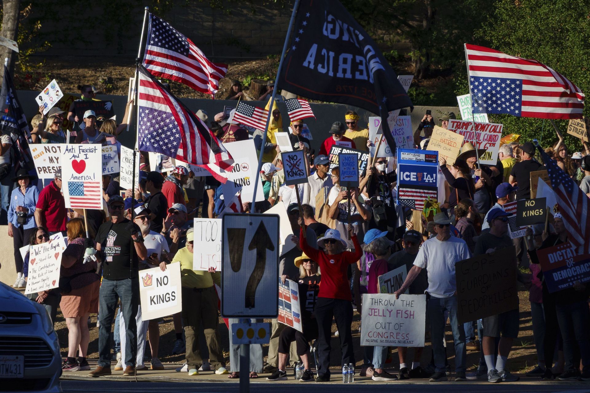 Second Round Of No Kings Protests Sweep The U.S. - Source: Getty