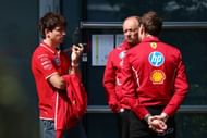 Charles Leclerc with Frederic Vasseur at the F1 Chinese Grand Prix - Source: Getty
