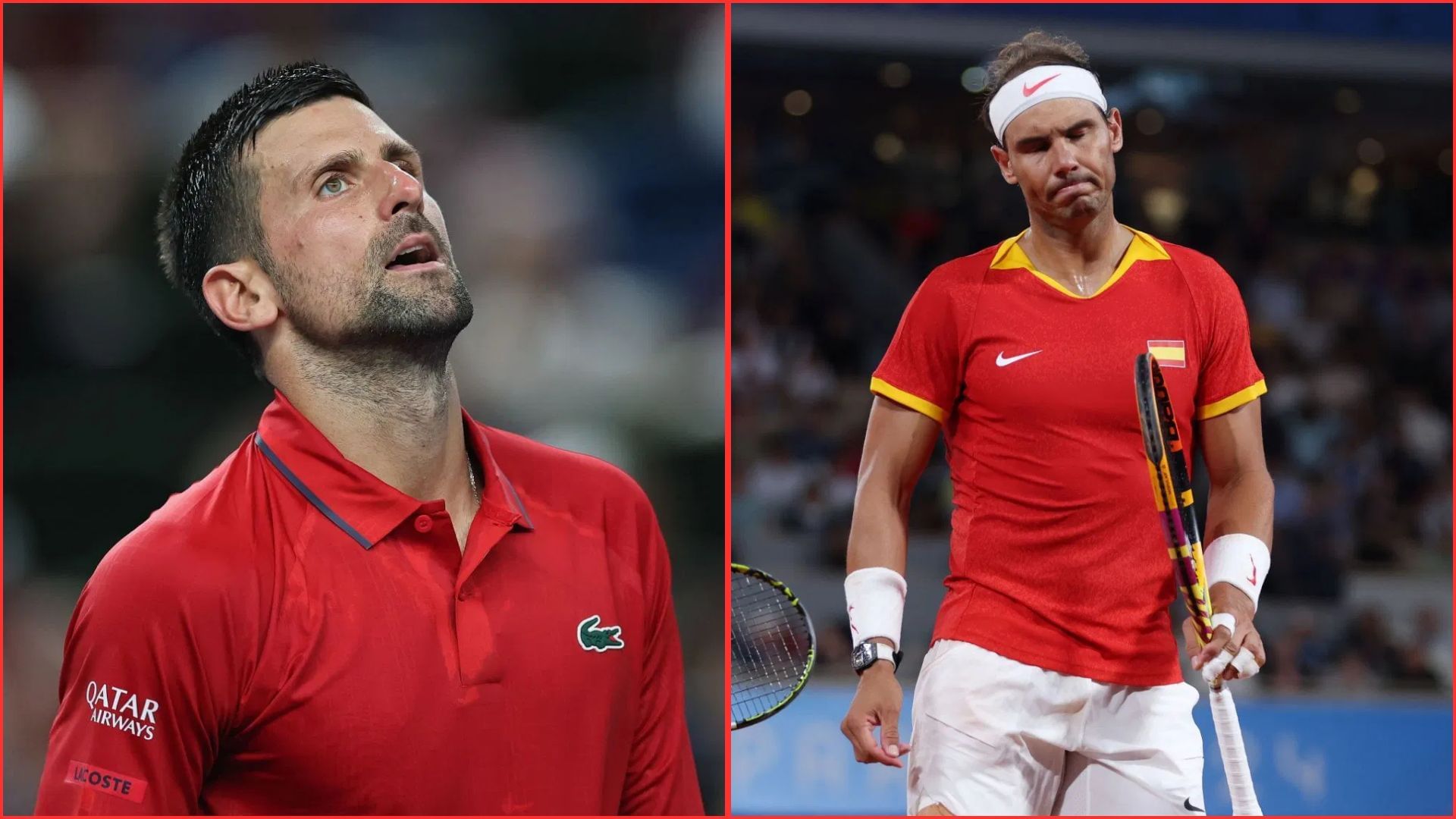 Novak Djokovic (L) Rafael Nadal (R) (Images via GETTY)