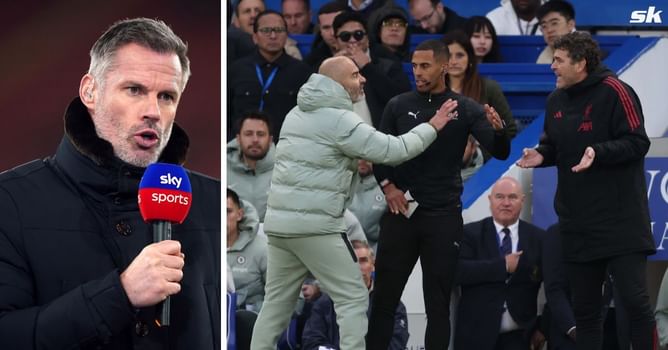“I can’t believe he can’t come out and talk to us” - Carragher comments on Chelsea boss Enzo Maresca getting sent off after celebration vs Liverpool