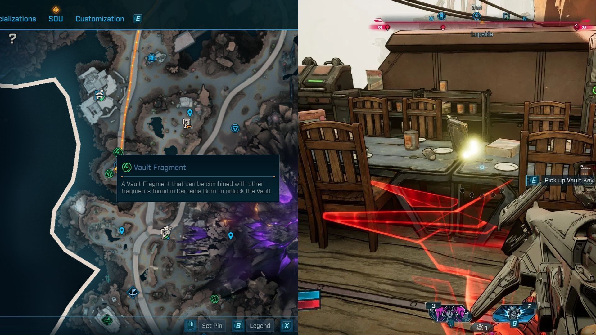 The fragment is on the dining table (Image via 2K)