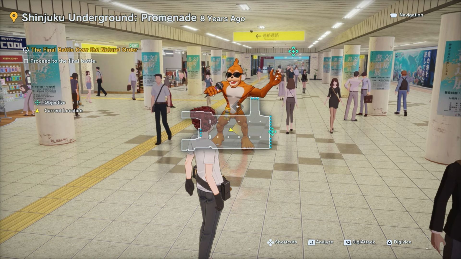 Explore more subways to find Etemon in Digimon Story Time Stranger (Image via Bandai Namco Entertainment | Youtube: Ventus SGN)