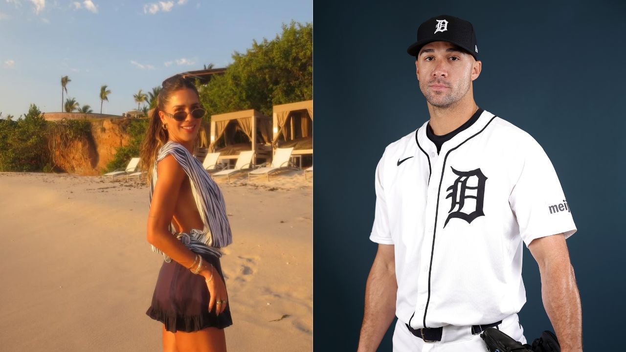 Jack Flaherty&rsquo;s girlfriend Katie Johnson dons self-made floral bikini during romantic getaway with Tigers ace. Credit: Katie Johnson/Instagram