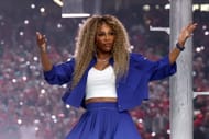 Serena Williams performs during the Apple Music Super Bowl LIX Halftime Show at Caesars Superdome on February 09, 2025, in New Orleans, Louisiana. (Photo by Kevin Mazur/Getty Images for Roc Nation)