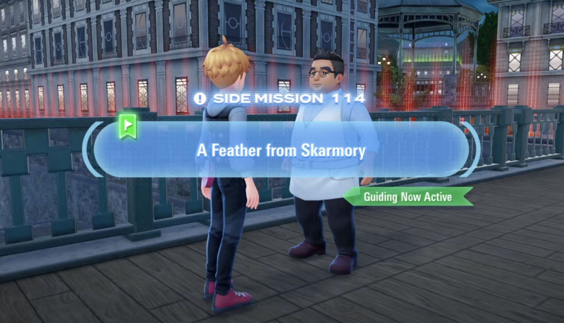 A Feather from Skarmory side mission In Pokemon Legends Z-A (Image via The Pokemon Company)
