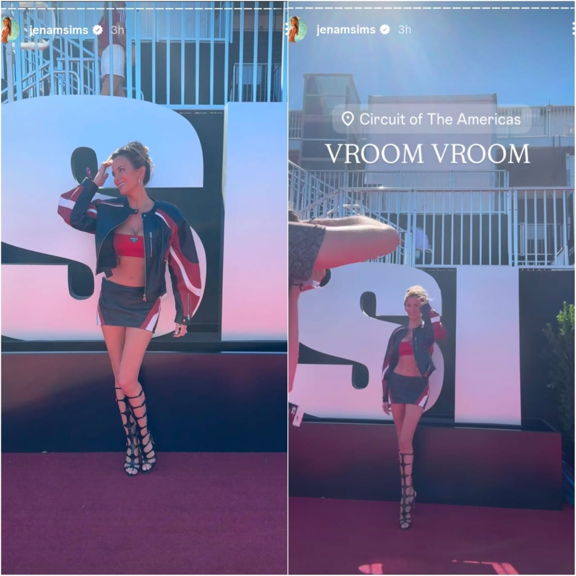 Screenshots taken from Jena Sims&#039; Instagram story (via @jenamsims)