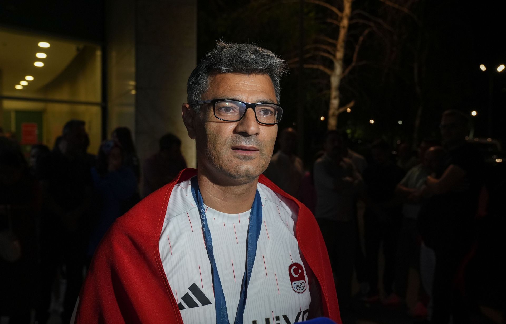 Turkish Olympic silver medalist shooter Yusuf Dikec returned to Ankara - Source: Getty