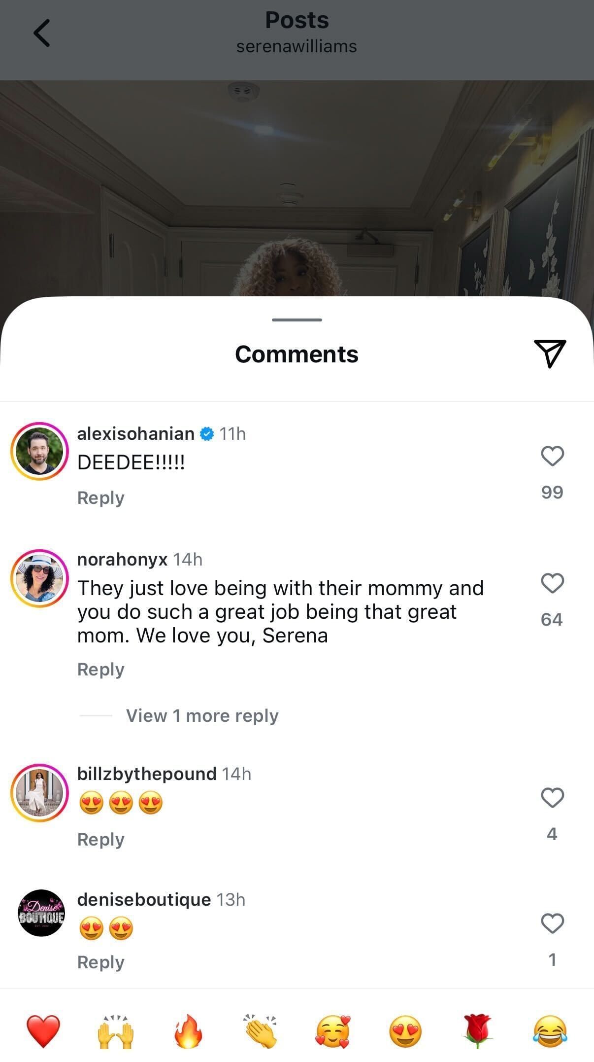 Serena Williams&#039; husband Alexis Ohanian reacts to American&#039;s photobombing moment with daughter Adira, (Source: Instagram)